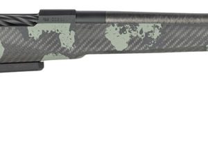 Fierce Firearms RIVSCX25CM22BF Carbon Rival XP 2.0 25 Creedmoor 3+1 22" Carbon Fiber Match Grade Barrel, Black Cerakote Stainless Steel Drilled & Tapped Receiver, Forest Camo Push Button Adj Cheek Pie