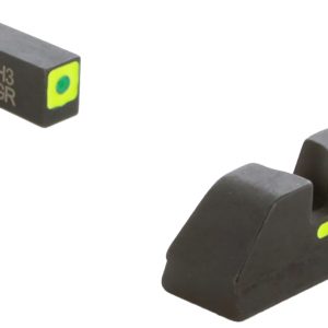 AmeriGlo GL605 CAP Sight Set for Glock  Green Tritium LumiGreen Outline Front Sight-LumiGreen Bar Rear Sight