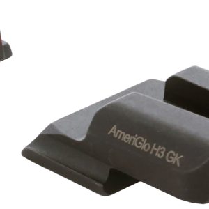 AmeriGlo SW245 i-Dot Sight Set for Smith & Wesson M&P Shield  Green Tritium Orange Outline Front Sight-Green Tritium Rear Sight