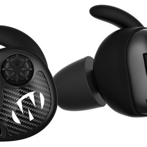 Walker's GWPSLCR Silencer Electronic Ear Buds 25 dB In The Ear Matte Black/Carbon Fiber