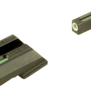 TruGlo TG13RS3A TFX  Black Green Tritium & Fiber Optic White Outline Front Sight Green Tritium & Fiber Optic Rear Sight Ruger American