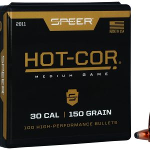 Speer 2011 Hot-Cor  30Cal 150gr Soft Point Flat Nose 100 Per Box/5 Case