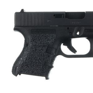 Talon Grips 117R Adhesive Grip Compatible w/Glock 26/27/28/33/39 Gen4 w/Medium Backstrap, Black Textured Rubber