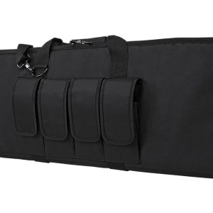 NcStar CVCP2960B36 VISM Carbine Case Black PVC Nylon w/ Lockable Zippers Pockets & Padded Carry Handle