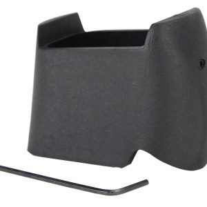 Pachmayr 03851 Mag Sleeve Compatible w/Glock 17/22 Mags To Fit Glock 26/27 Models, Black Polymer