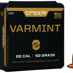 Speer 1035 Varmint 22Cal 52gr Hollow Point 100 Per Box/5 Case