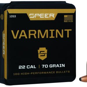 Speer 1053 Varmint 22Cal 70gr Jacketed Soft Point 100 Per Box/5 Case