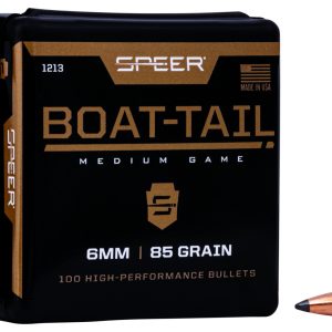 Speer 1213 Boat-Tail 6mm 85gr Jacketed Soft Point Boat Tail 100 Per Box/5 Case