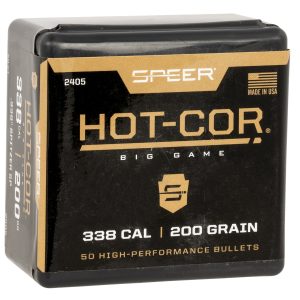 Speer 2405 Hot-Cor  338Cal 200gr Spitzer Soft Point 50 Per Box/5 Case