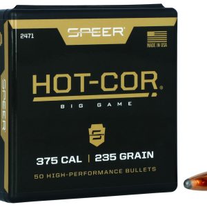 Speer 2471 Hot-Cor 375Cal 235gr Semi Spitzer Soft Point 50 Per Box/5 Case