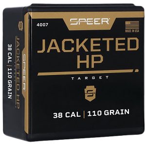 Speer 4007 Handgun  38Cal 110gr Jacketed Hollow Point 100 Per Box/5 Case