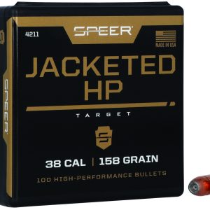 Speer 4211 Handgun  38Cal 158gr Jacketed Hollow Point 100 Per Box/5 Case