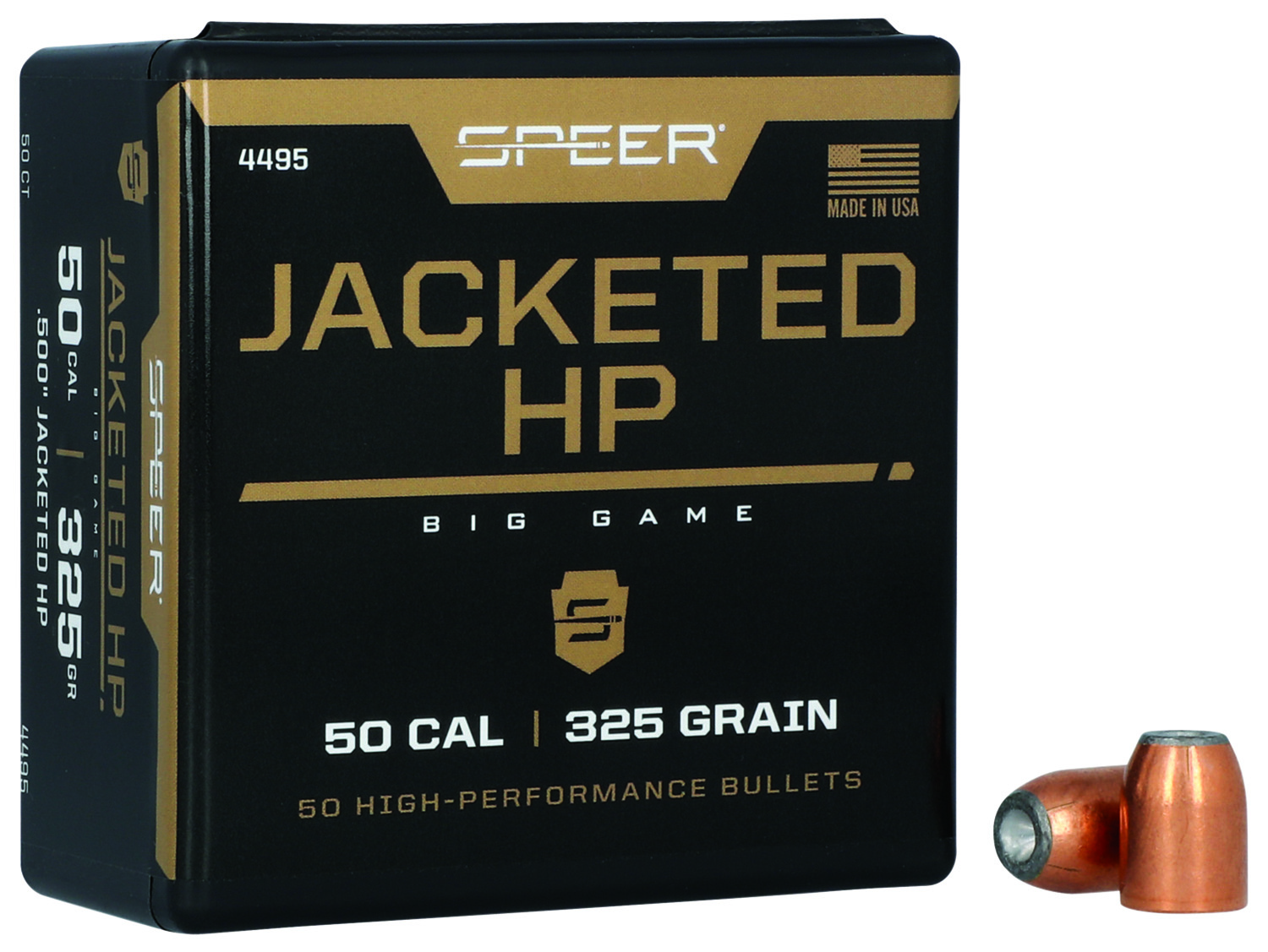 Speer 4495 Handgun 50Cal 325gr Jacketed Hollow Point 50 Per Box/5 Case