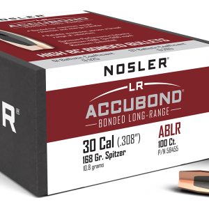 Nosler 58455 AccuBond Long Range 30Cal 168gr Spitzer Point Boat Tail 100/Box