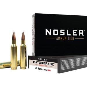 Nosler 60016 Match Grade 22Nosler 77gr Custom Competition Hollow Point Boat Tail 20 Per Box/10 Case