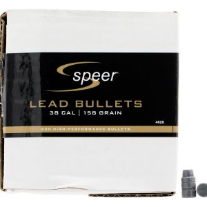 Speer 4628 Handgun 38Cal 158gr Lead Semi Wad Cutter Hollow Point 500 Per Box/1 Case
