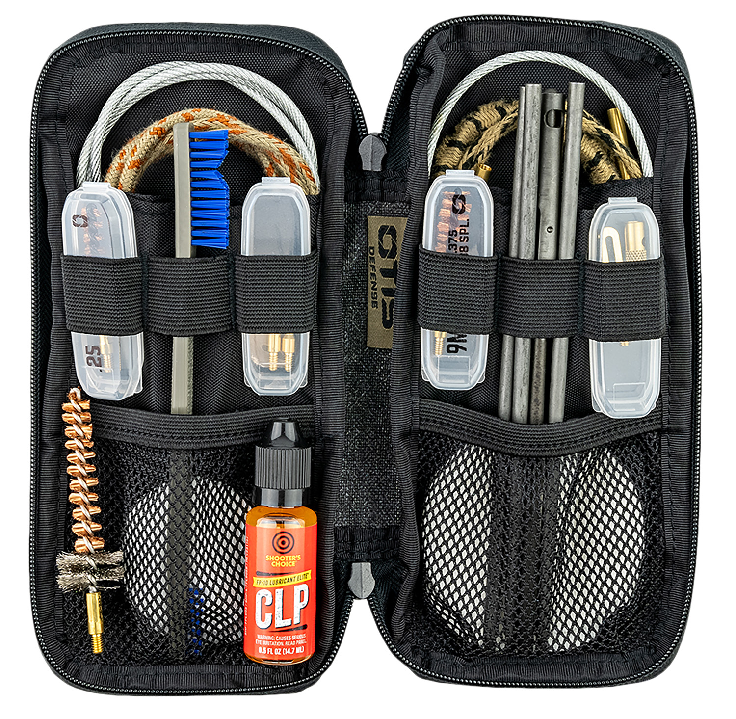 Otis FG9015569 Defender Cleaning Kit Multi-Caliber Handgun/Rifle/13 Pieces Black Nylon Case