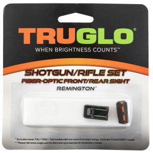 TruGlo TG110W Fiber-Optic Sights For Remington Black | Red Fiber Optic Front Sight | Green Fiber Optic Rear Sight