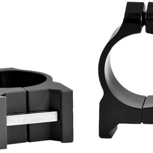 Warne 200LM Vertical Rings Maxima Matte Black 1" Low Quick Detach 0 MOA