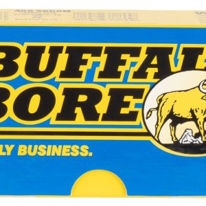 Buffalo Bore Ammunition 47D20 Hunting & Sniping Strictly Business 458SOCOM 400gr Semi Jacketed Flat Point 20 Per Box/12 Case