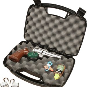 MTM Case-Gard 80740 Single Handgun Case 13" Black Handgun Polypropylene