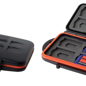 Stealth Cam STCMCSC Memory Card Storage Case Black/Red Black/Orange Polycarbonate Includes 12 Full Sized SD Cards