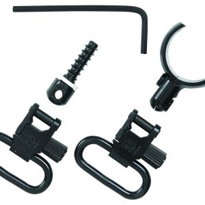 Uncle Mike's 15922 Magnum Band Swivel Set Quick Detach 115 SG-12 Blued 1" Loop for Winchester 101/201 12 Gauge O/U Shotgun