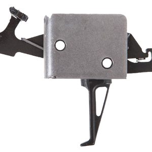 CMC Triggers 91504 Drop-In Two-Stage Flat Trigger w/ 1-3 lbs Draw Weight & Black/Silver Finish