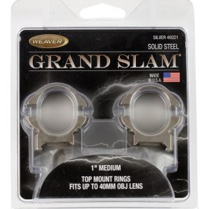 Weaver Mounts 49321 Grand Slam Silver 1" Medium
