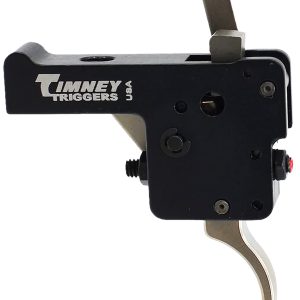 Timney Triggers 60916 Featherweight Deluxe Curved Trigger with 3 lbs Draw Weight & Black/Nickel Finish for Howa 1500