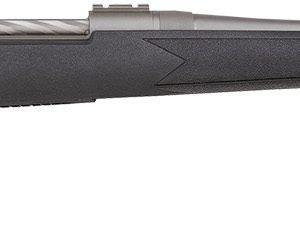 Mossberg 28009 Patriot Full Size 270 Win 5+1 22" Stainless Cerakote Fluted Barrel, Stainless Cerakote Receiver Drilled & Tapped, Black Fixed Synthetic Stock, Right Hand