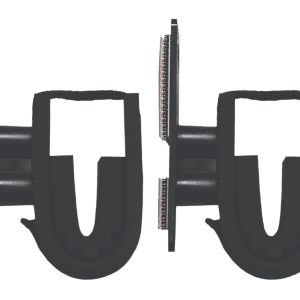 Rugged Gear 10030 Dual Lock Gun Holder Rifle/Shotgun Black Metal