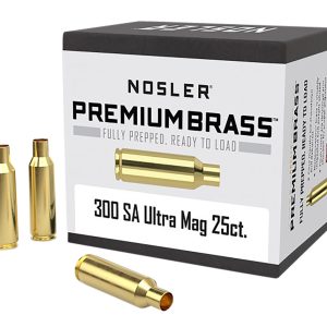 Nosler 10228 Premium Brass Unprimed Cases 300RemSAUM Rifle Brass 25/Box