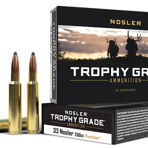 Nosler 60134 Trophy Grade 33Nosler 250gr Nosler Spitzer Partition 20 Per Box/10 Case