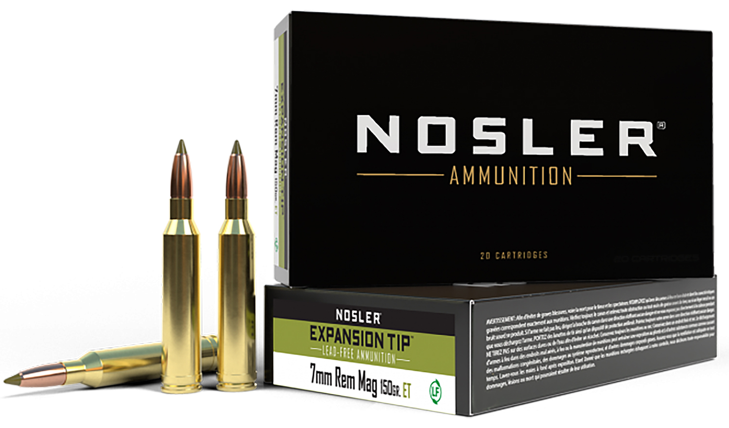 Nosler 40032 E-Tip 7mmRemMag 150gr E Tip Lead Free 20 Per Box/10 Case