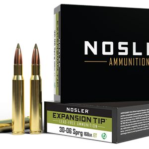 Nosler 40036 E-Tip 30-06Springfield 168gr E Tip Lead Free 20 Per Box/10 Case