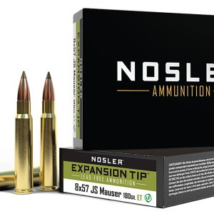 Nosler 40643 E-Tip 8mmMauser 180gr E Tip Lead Free 20 Per Box/10 Case