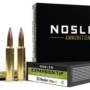 Nosler 40042 E-Tip 33Nosler 225gr E Tip Lead Free 20 Per Box/10 Case