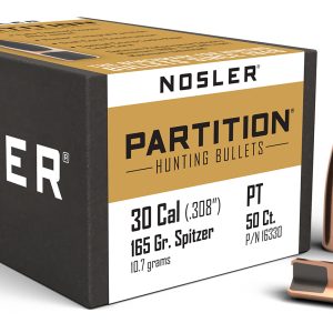 Nosler 16330 Partition  30Cal 165gr Spitzer 50/Box
