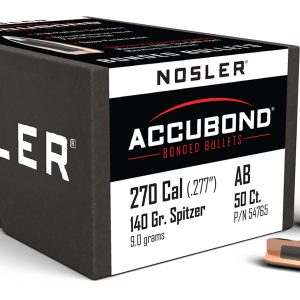 Nosler 54765 AccuBond 270Win 140gr Spitzer Point 50/Box