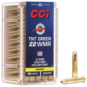 CCI 0060 TNT Green 22WMR 30gr Speer TNT Green Hollow Point 50 Per Box/40 Case