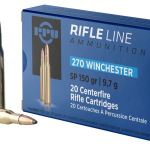PPU PP2702 Standard Rifle 270Win 150gr Soft Point 20 Per Box/10 Case