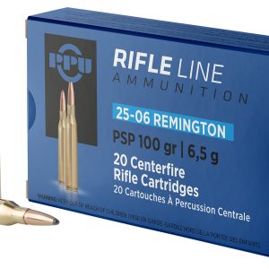 PPU PP2506P Standard Rifle  25-06Rem 100gr Pointed Soft Point 20 Per Box/10 Case