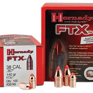 Hornady 45201 FTX  45 Cal .452 250 gr Flex Tip eXpanding 50 Per Box/ 25 Case