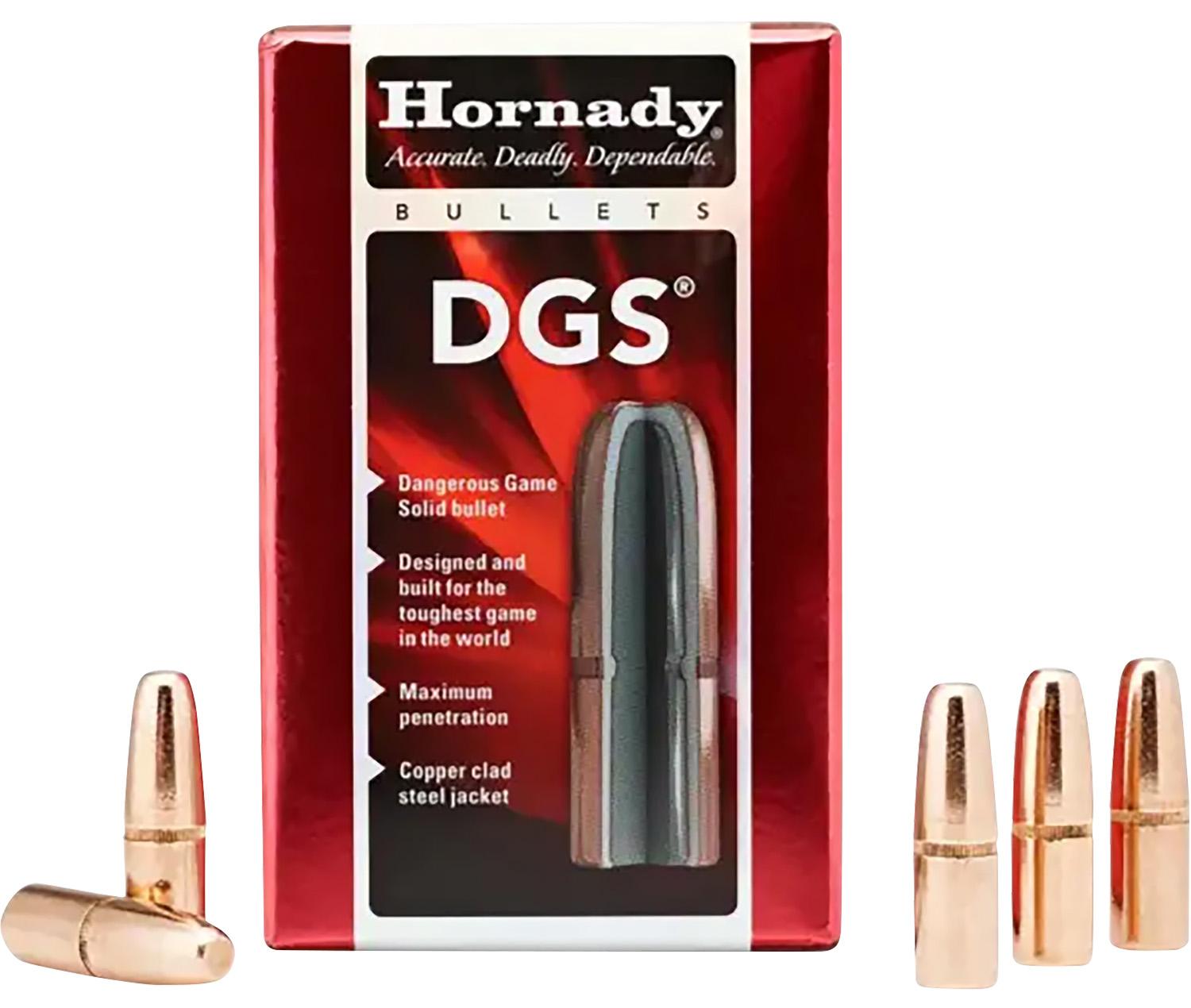 Hornady 4748 DGS 470 Cal .474 500 gr Dangerous Game Solid 50 Per Box/ 15 Case