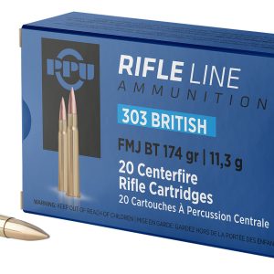 PPU PP303F Standard Rifle 303British 174gr Full Metal Jacket Boat Tail 20 Per Box/10 Case