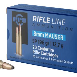 PPU PP8S Metric Rifle 8mmMauser 196gr Soft Point 20 Per Box/10 Case
