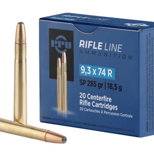 PPU PP9374 Metric Rifle 9.3mmx74R 285gr Soft Point 20 Per Box/10 Case
