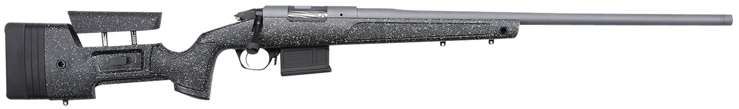 Bergara Rifles BPR20308MC Premier HMR Pro 308 Win 5+1 20" Threaded Barrel, Tactical Gray Cerakote, Black with Gray Fleck Stock