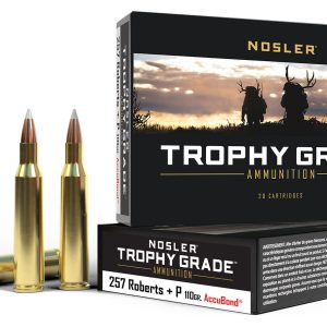 Nosler 60010 Trophy Grade 257Roberts 110gr Nosler AccuBond 20 Per Box/10 Case